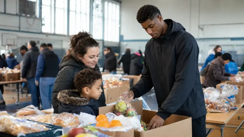 Marcus Rashford relembra infância em que dependia da merenda, enfrenta decisão do governo britânico e ajuda a garantir fundo de £170 milhões para alimentar crianças e famílias vulneráveis durante a pandemia