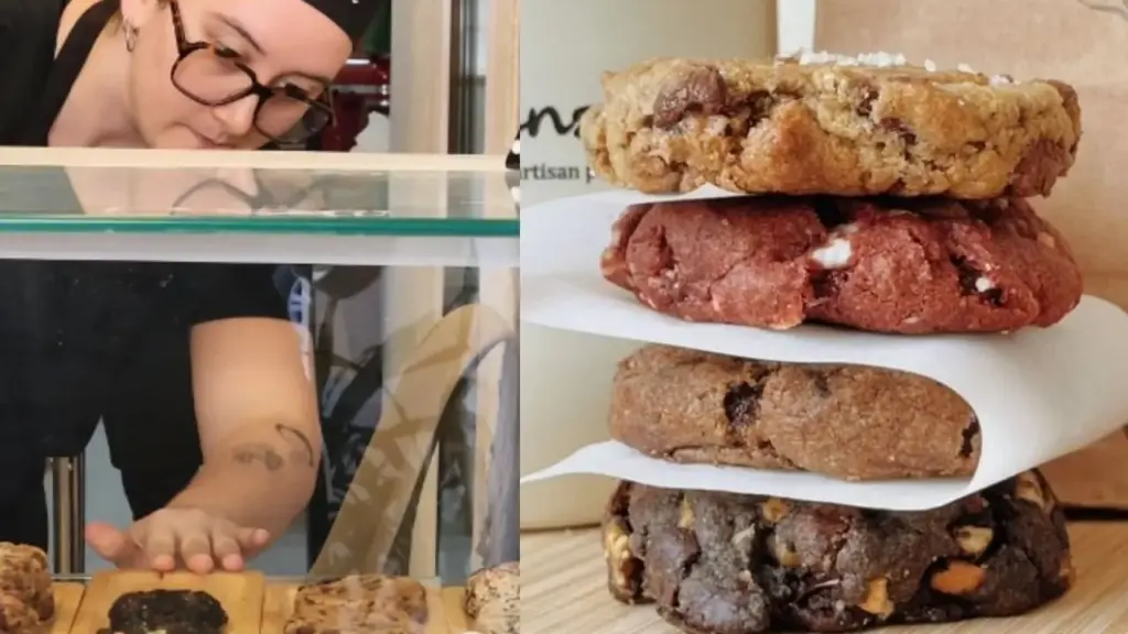 Médica argentina veio morar no Brasil, começou a vender cookies para complementar a renda enquanto se preparava para o Revalida e, em apenas 5 meses, transformou o delivery em uma confeitaria no Centro de Joinville após reformar o ponto e construir os móveis com o companheiro