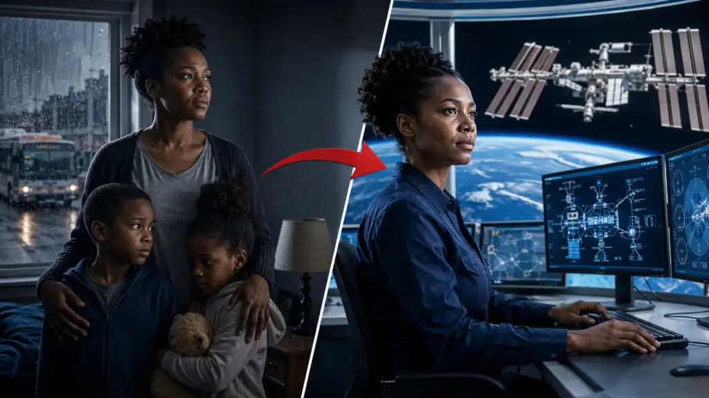 Mãe ficou um mês sem eletricidade, viveu com dois filhos em um abrigo, enfrentou duas horas de ônibus e sobreviveu a um atropelamento antes de concluir engenharia e trabalhar nos computadores da Estação Espacial Internacional