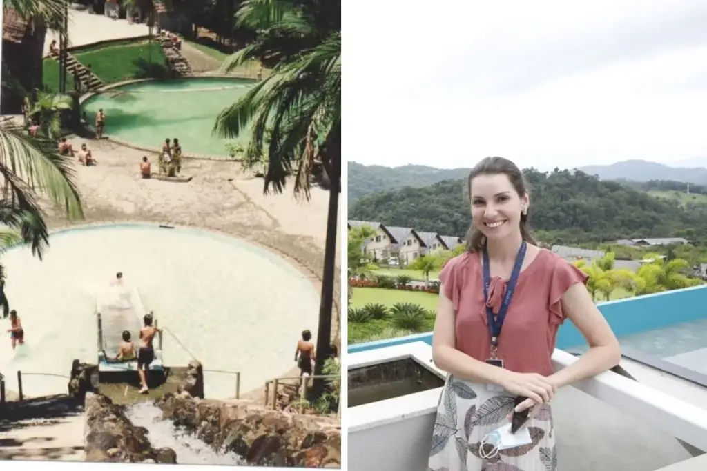 Menina que varria piscina antes de o parque abrir foi escolhida por votação secreta e unânime entre os irmãos, virou CEO do maior parque aquático de Santa Catarina e agora comanda investimento de R$ 40 milhões