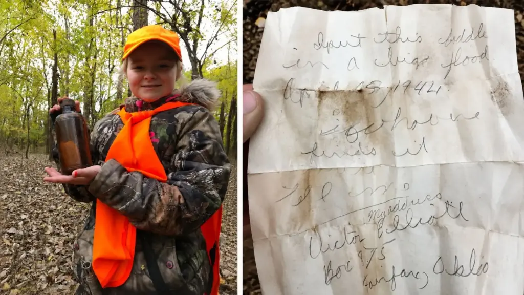 Mensagem em uma garrafa escrita por adolescente de 13 anos durante uma enchente em 1944 é encontrada 73 anos depois por menina de 10 anos no Arkansas