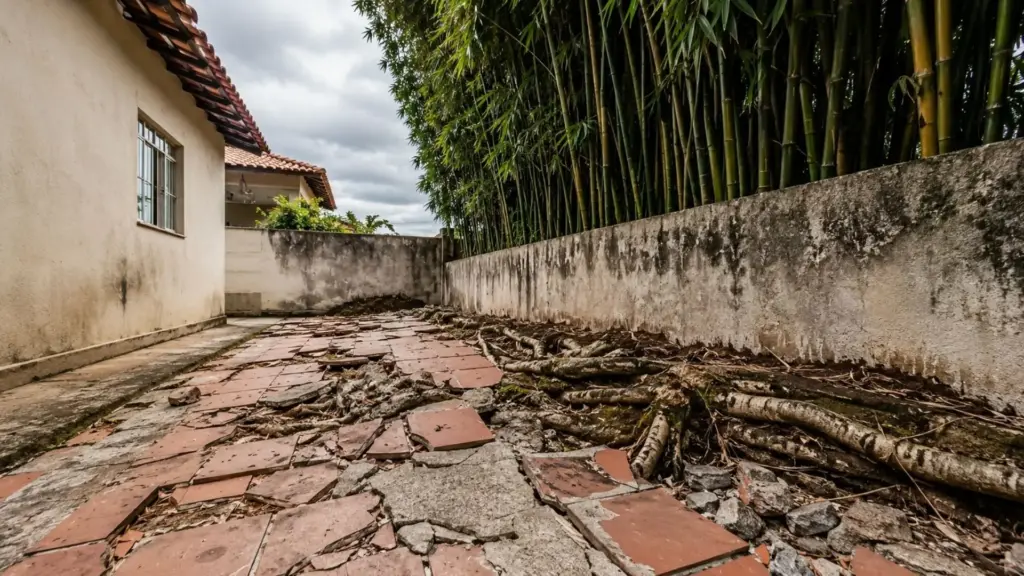 Morador planta bambu na divisa para criar cerca viva, raízes avançam 6 metros pelo subsolo e racham o piso do vizinho, laudo técnico confirma a origem do dano e reparo chega a R$ 22 mil, mostrando como uma escolha de paisagismo pode terminar em responsabilidade por prejuízo no imóvel ao lado Morador planta bambu na divisa para criar cerca viva, raízes avançam 6 metros pelo subsolo e racham o piso do vizinho, laudo técnico confirma a origem do dano e reparo chega a R$ 22 mil, mostrando como uma escolha de paisagismo pode terminar em responsabilidade por prejuízo no imóvel ao lado