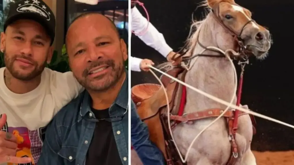 Neymar Pai entra no mercado de cavalos Quarto de Milha, compra em sociedade por R$ 135 mil um animal que, menos de um mês depois, vence o Potro do Futuro, passa a valer no mínimo R$ 1 milhão e agora se prepara para virar garanhão com venda de coberturas