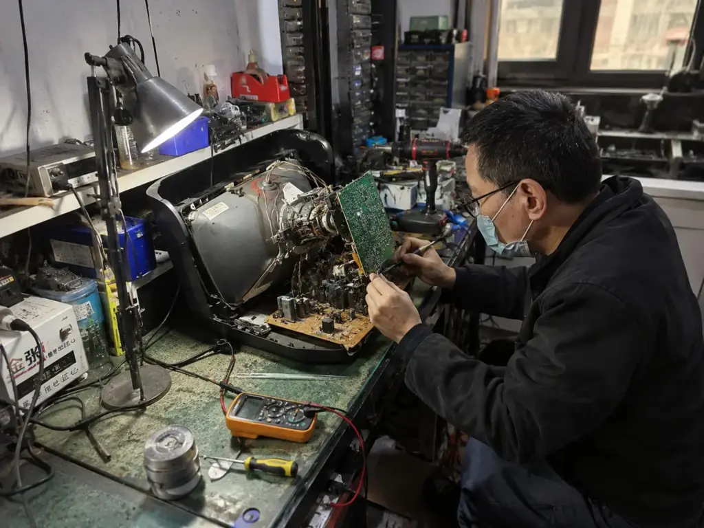 Ele encontrou uma oficina onde TVs de tubo ainda são abertas e consertadas em Taiwan, pediu ao técnico para aprender o reparo de CRTs e descobriu por que esse conhecimento corre o risco de desaparecer Ele encontrou uma oficina onde TVs de tubo ainda são abertas e consertadas em Taiwan, pediu ao técnico para aprender o reparo de CRTs e descobriu por que esse conhecimento corre o risco de desaparecer