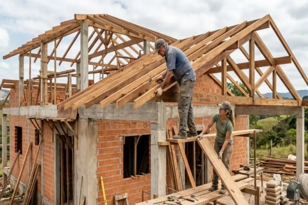 Pai e filha passam 3 anos erguendo sozinhos, sem pedreiro e sem empreiteira, a casa gigante da família, e terminam a obra provando que a moradia dos sonhos pode nascer só do trabalho de quem vai morar nela Pai e filha passam 3 anos erguendo sozinhos, sem pedreiro e sem empreiteira, a casa gigante da família, e terminam a obra provando que a moradia dos sonhos pode nascer só do trabalho de quem vai morar nela