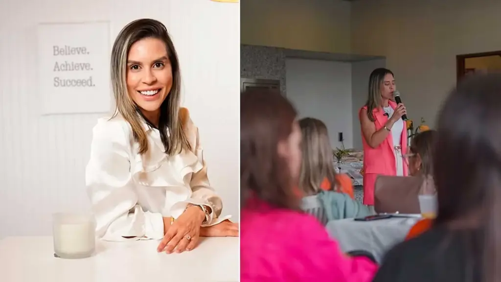Brasileira chega sozinha aos Estados Unidos sem falar inglês após a mãe parcelar a passagem em 12 vezes, ganha apenas duas semanas para conseguir emprego, começa como babá, passa por faxinas e bares e anos depois entra no mercado imobiliário e participa de negócios que faturam cerca de US$ 500 mil por ano
