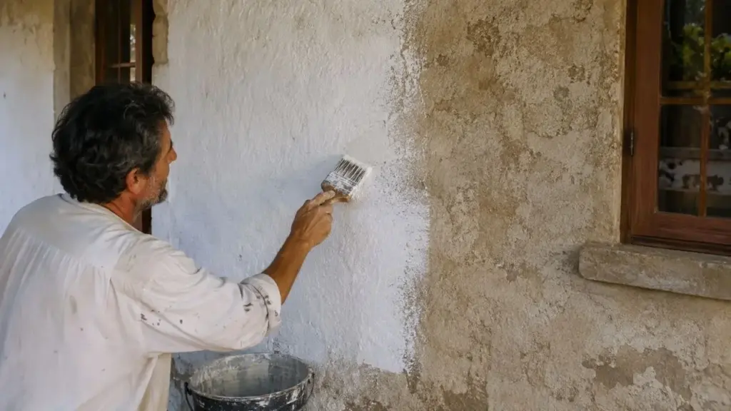 Pintura com cal volta às reformas por criar acabamento mineral fosco e permitir maior troca de umidade em paredes porosas, mas exige base firme, aplicação em pelo menos três demãos finas e cuidado com infiltrações, já que o material não substitui reparos nem funciona bem sobre tintas plásticas