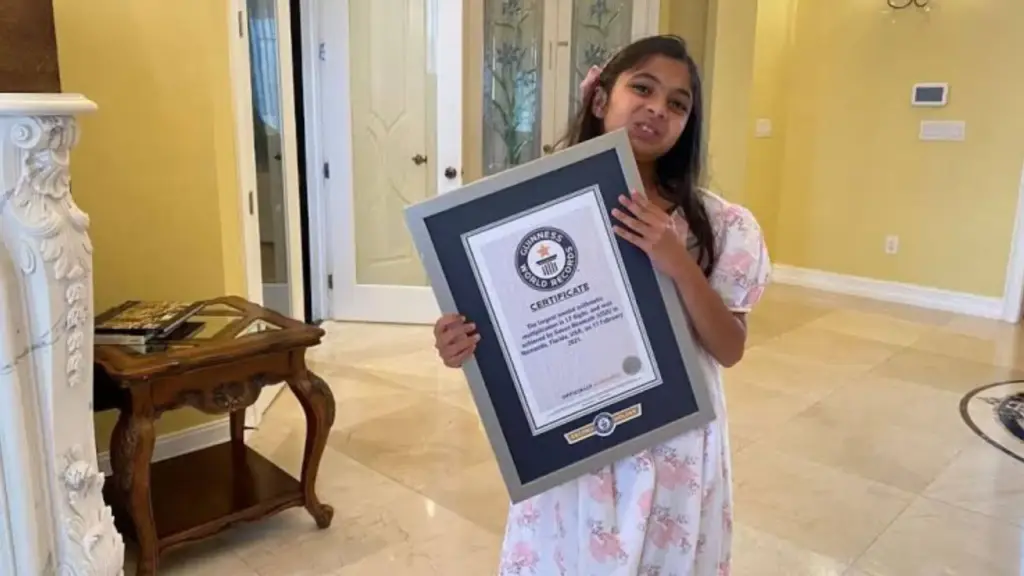 Aos 11 anos, menina autista entra para o Guinness ao resolver mentalmente uma multiplicação de 12 dígitos sem papel, lápis, computador ou calculadora: Sanaa Hiremath descobriu a facilidade com números aos 7 e precisou apenas da própria mente para quebrar o recorde