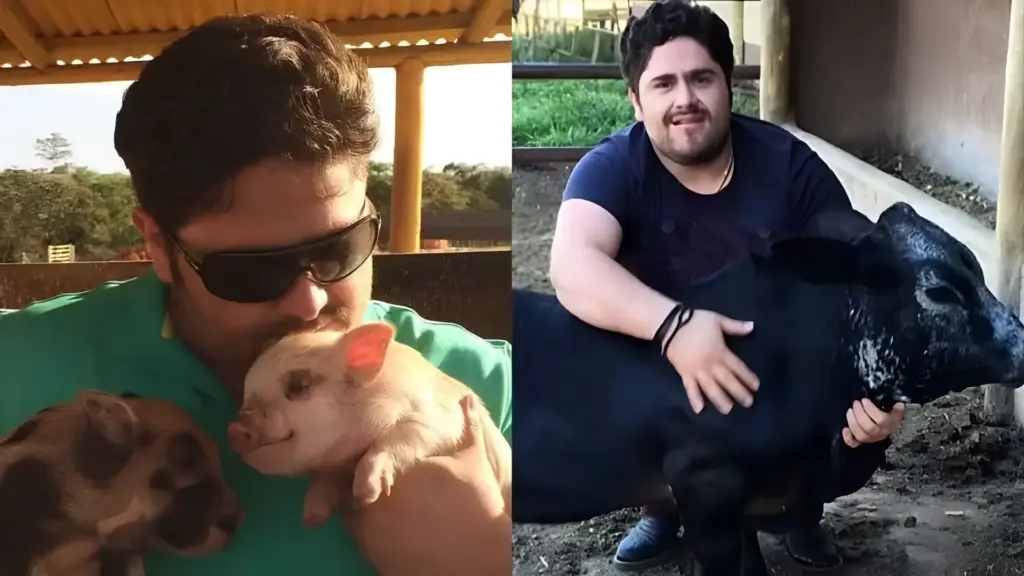 Aos 44 anos, famoso cantor sertanejo mantém fazenda em Minas Gerais como refúgio longe dos palcos, cria mini bois, mini vacas, pôneis e pequenos porcos, enquanto a família também investe em gado Nelore, Angus, milho e soja Aos 44 anos, famoso cantor sertanejo mantém fazenda em Minas Gerais como refúgio longe dos palcos, cria mini bois, mini vacas, pôneis e pequenos porcos, enquanto a família também investe em gado Nelore, Angus, milho e soja