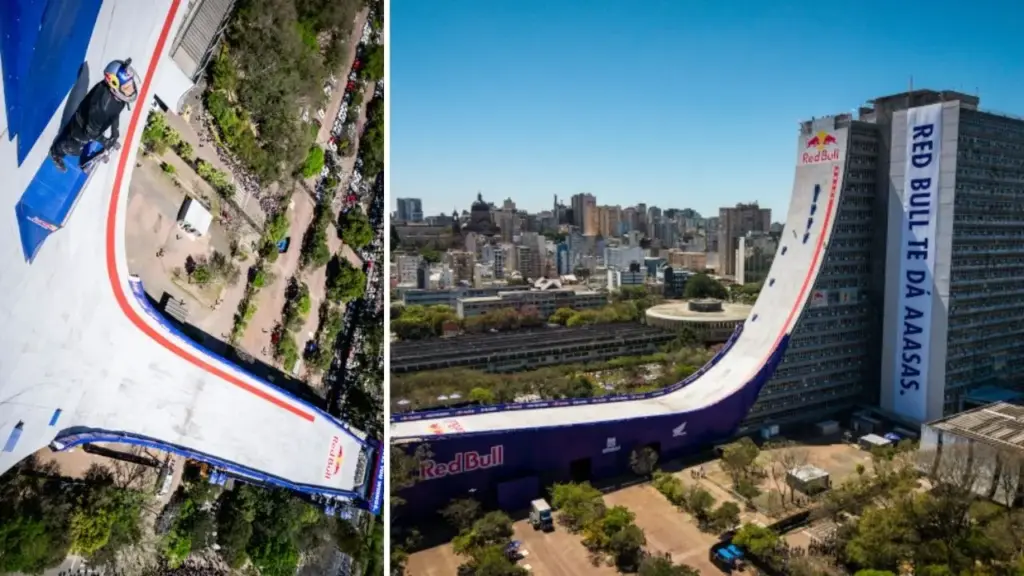 Skatista brasileiro entrou para o Guinness após transformar um prédio de 22 andares em pista: aos 50 anos, Sandro Dias desceu uma rampa de 88,91 metros, alcançou 103,8 km/h, suportou quase quatro vezes o próprio peso e conquistou dois recordes depois de treinar com colete de 40 kg Skatista brasileiro entrou para o Guinness após transformar um prédio de 22 andares em pista: aos 50 anos, Sandro Dias desceu uma rampa de 88,91 metros, alcançou 103,8 km/h, suportou quase quatro vezes o próprio peso e conquistou dois recordes depois de treinar com colete de 40 kg