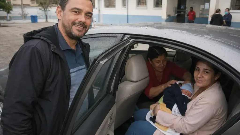 Taxista tinha outra corrida marcada, mas escolheu levar uma gestante ao hospital em Venâncio Aires e acabou participando de um parto no banco traseiro: a bebê nasceu poucas quadras depois, não chorou no início, foi enrolada pela avó em um casaco e recebeu alta saudável