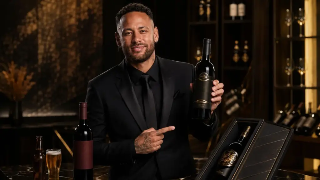 Tem garrafa de R$ 59,90 para concorrer até com a cerveja e edição de R$ 50 mil com ouro no rótulo e a assinatura do jogador, é assim que a marca de vinhos de Neymar quer faturar R$ 100 milhões neste ano Tem garrafa de R$ 59,90 para concorrer até com a cerveja e edição de R$ 50 mil com ouro no rótulo e a assinatura do jogador, é assim que a marca de vinhos de Neymar quer faturar R$ 100 milhões neste ano