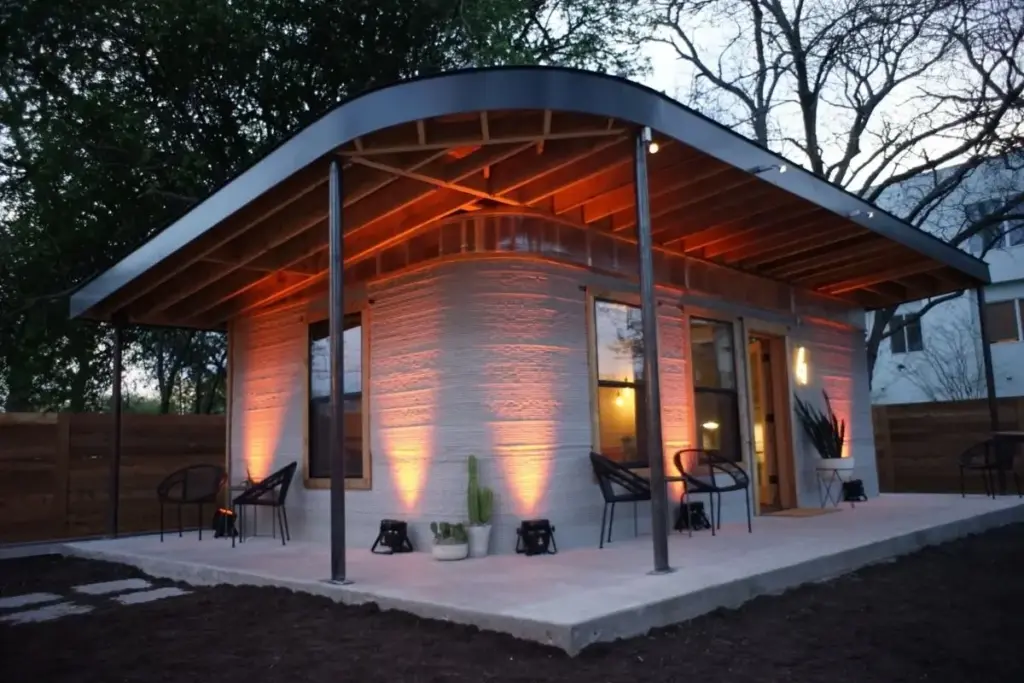 Tijolos com os dias contados: Impressora 3D gigante ergue casa funcional em menos de 24 horas por cerca de US$ 10 mil no Texas, usa material com desperdício quase zero e integra projeto que pretende construir moradias mais baratas para famílias pobres Tijolos com os dias contados: Impressora 3D gigante ergue casa funcional em menos de 24 horas por cerca de US$ 10 mil no Texas, usa material com desperdício quase zero e integra projeto que pretende construir moradias mais baratas para famílias pobres
