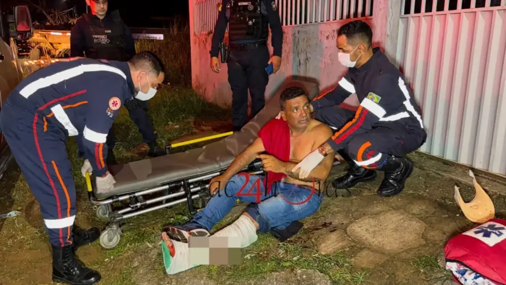 Homem é baleado após atacar irmão policial com gargalo de garrafa em Rio Branco
