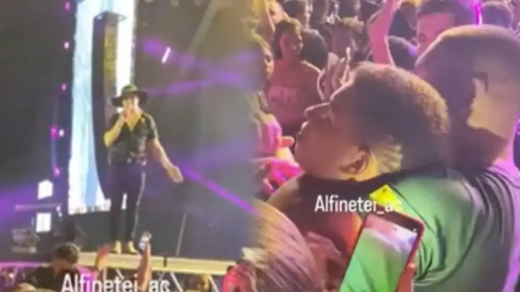 Durante apresentação no Acre, Natanzinho Lima intervém em confusão e aciona seguranças; veja vídeo