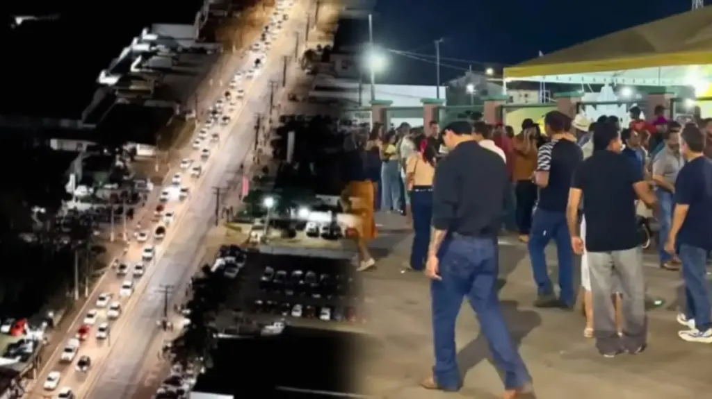 Filas quilométricas e trânsito lento marcam espera por show de Ana Castela