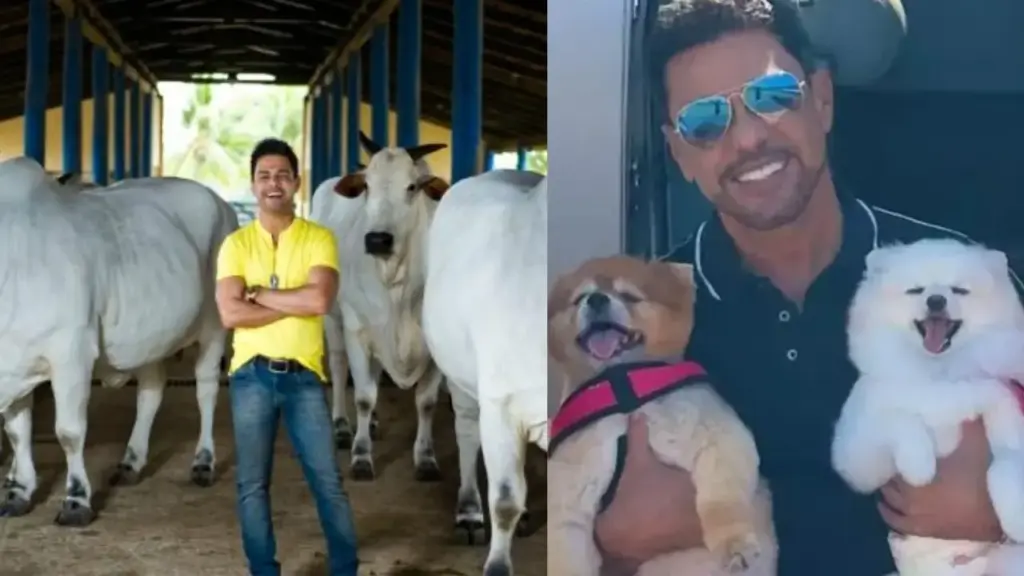 Zezé Di Camargo proibiu o abate de animais em sua fazenda, trocou parte da pecuária pela produção de soja e melhoramento genético, construiu um canil e transformou a propriedade “É o Amor” em abrigo para cães resgatados, após mais de 50 animais abandonados, feridos ou sem tutores já passarem pelos cuidados do cantor Zezé Di Camargo proibiu o abate de animais em sua fazenda, trocou parte da pecuária pela produção de soja e melhoramento genético, construiu um canil e transformou a propriedade “É o Amor” em abrigo para cães resgatados, após mais de 50 animais abandonados, feridos ou sem tutores já passarem pelos cuidados do cantor