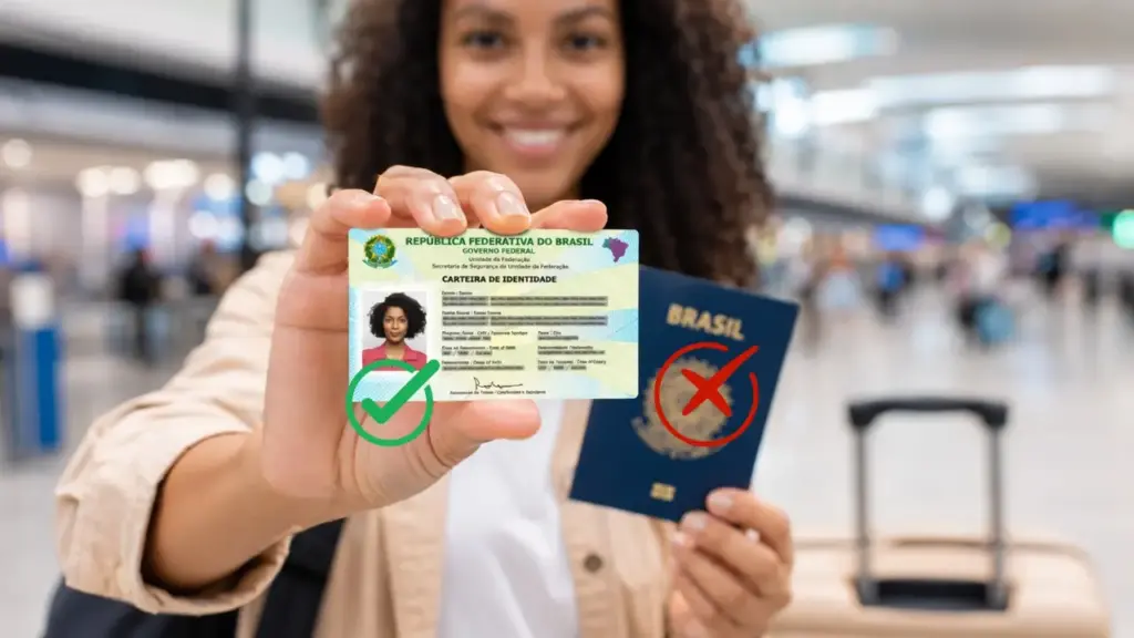 Adeus passaporte: brasileiros podem viajar para oito países com a nova carteira de identidade, mas documento digital não basta e o viajante precisa apresentar documento físico