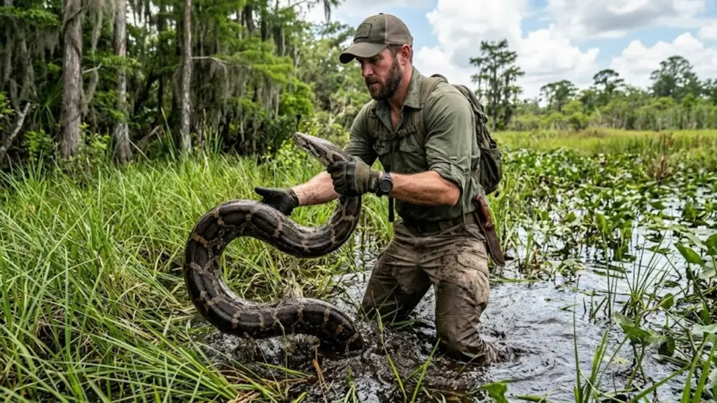 Caçador americano captura 96 pítons em dez dias, ganha US$ 10 mil e estabelece novo recorde na Flórida