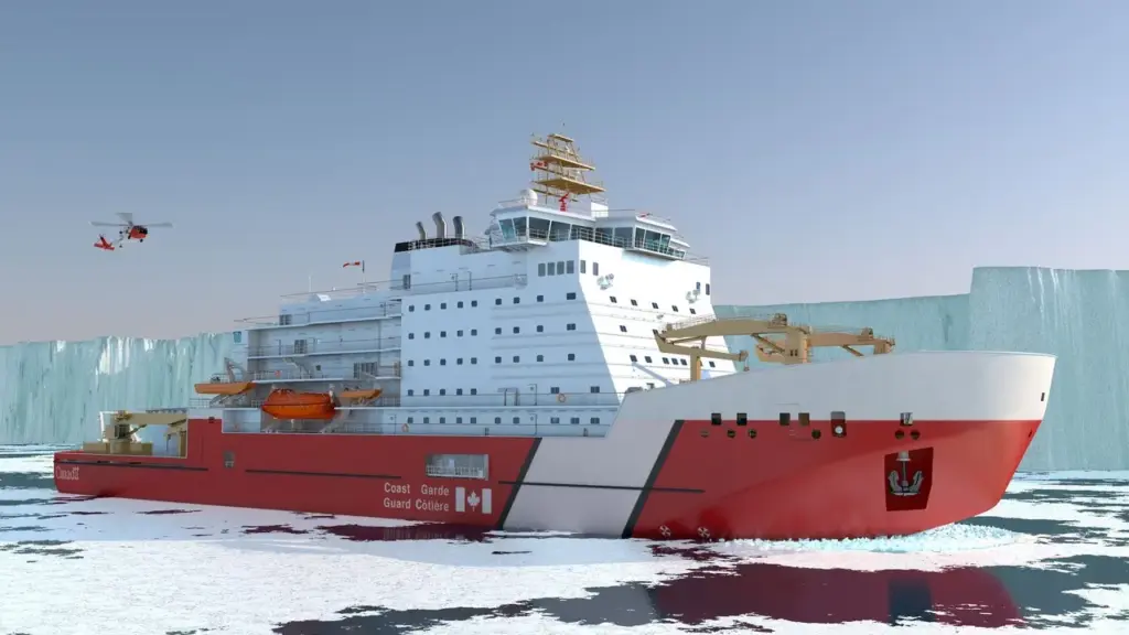 Canadá fecha contrato de C$ 11,3 bilhões com o estaleiro Davie para seis quebra-gelos Polar Class 3, com 5 mil empregos e frota nova para o Ártico a partir de 2027 Canadá fecha contrato de C$ 11,3 bilhões com o estaleiro Davie para seis quebra-gelos Polar Class 3, com 5 mil empregos e frota nova para o Ártico a partir de 2027