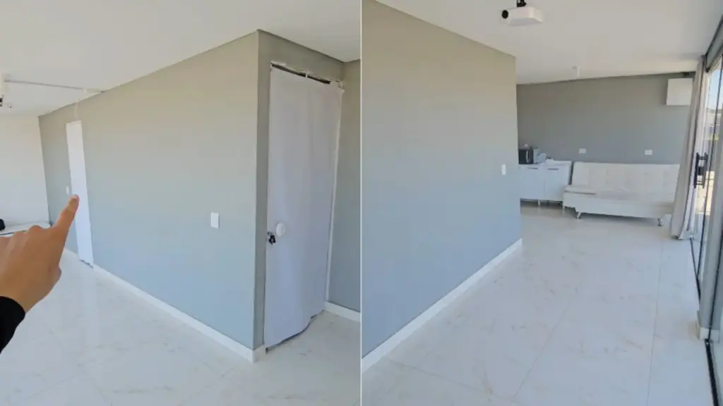 Homem transformou antiga churrasqueira em uma casa quase vazia, vive sem geladeira, fogão e máquina de lavar e divide a internet: “Parece um manicômio”