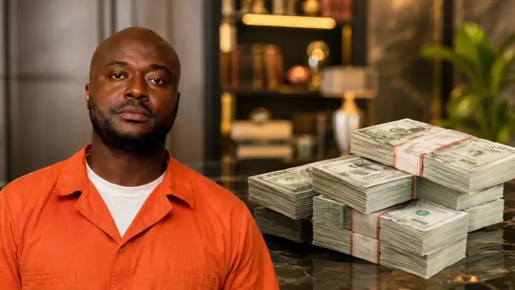Homem recebeu cerca de R$ 5,6 milhões por falha bancária na Nigéria, enviou parte à mãe e à irmã, financiou uma obra e um novo padrão de vida, mas acabou condenado a um ano de prisão ou multa e ainda terá de devolver o saldo