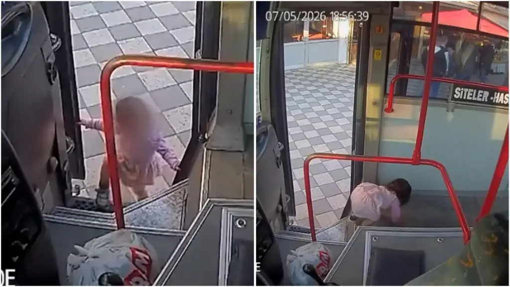 Criança de 2 anos foge dos pais enquanto eles faziam compras, entra sozinha em ônibus parado para o motorista comprar pão e só é descoberta após começar a chorar durante o trajeto na Turquia