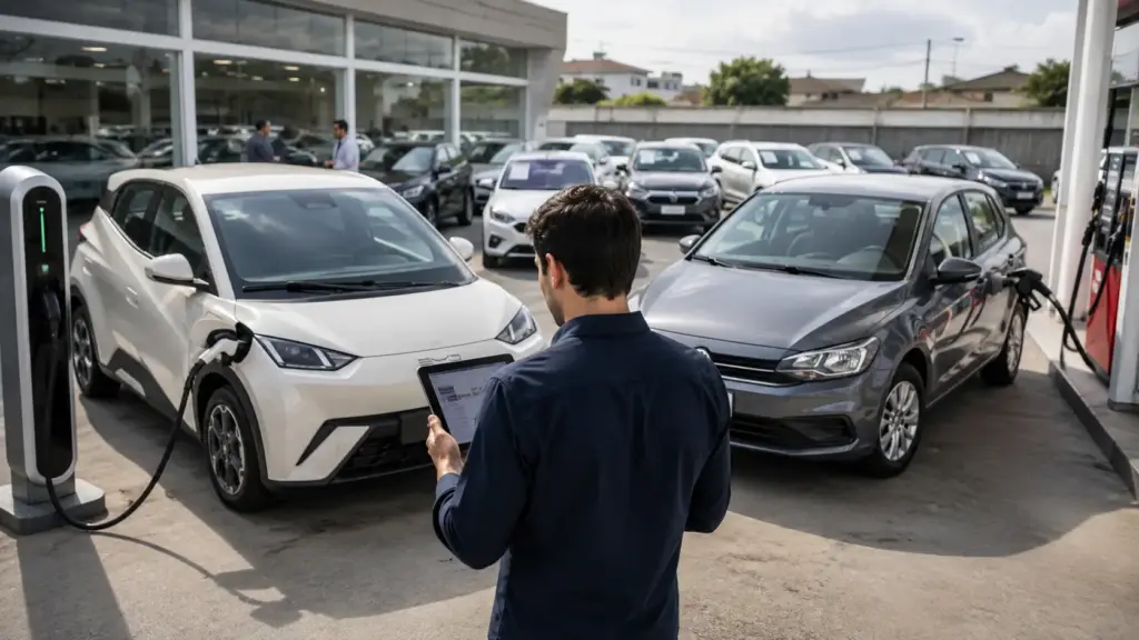 Carro elétrico ou a combustão: afinal, qual perde mais valor na revenda e qual é o melhor negócio em 2026? Carro elétrico ou a combustão: afinal, qual perde mais valor na revenda e qual é o melhor negócio em 2026?