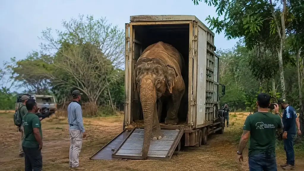Depois de passar 40 anos em circos e outros sete em um zoológico, elefanta Rana de 3,5 toneladas, enfrentou uma viagem de 2.700 km dentro de uma caixa de aço de cinco toneladas e, após quase meio século em cativeiro, finalmente chegou a um santuário com mais de mil hectares de natureza para recomeçar a vida Depois de passar 40 anos em circos e outros sete em um zoológico, elefanta Rana de 3,5 toneladas, enfrentou uma viagem de 2.700 km dentro de uma caixa de aço de cinco toneladas e, após quase meio século em cativeiro, finalmente chegou a um santuário com mais de mil hectares de natureza para recomeçar a vida