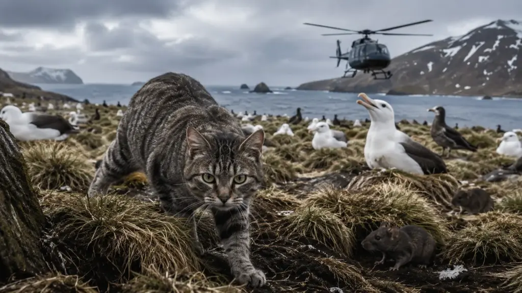 Tiveram a ideia de levar 5 gatos para acabar com uma infestação de ratos na Ilha Marion, mas eles se multiplicaram e deram origem a uma operação de R$ 127 milhões