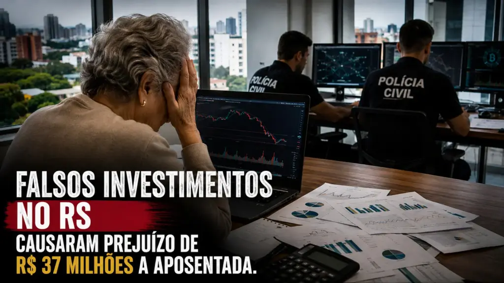 Aos 70 anos, aposentada de Porto Alegre viu R$ 37 milhões de uma herança desaparecerem no golpe do “abate de porcos”; ela denunciou à polícia, que chegou a um esquema com movimentações atípicas acima de R$ 30 bilhões — quantas pessoas podem ter caído no mesmo golpe? Aos 70 anos, aposentada de Porto Alegre viu R$ 37 milhões de uma herança desaparecerem no golpe do “abate de porcos”; ela denunciou à polícia, que chegou a um esquema com movimentações atípicas acima de R$ 30 bilhões — quantas pessoas podem ter caído no mesmo golpe?