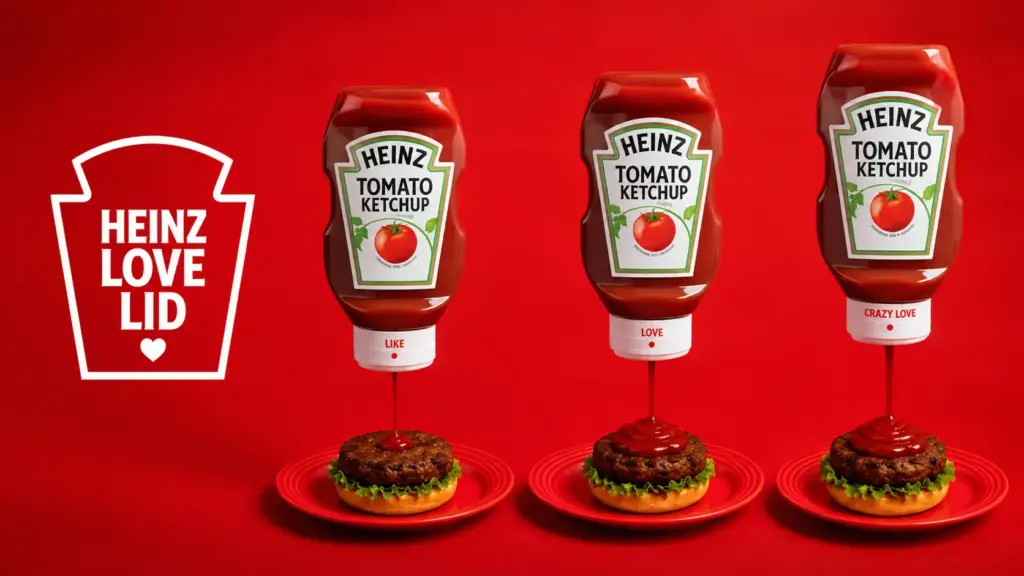 Heinz cria tampa inédita que controla quanto ketchup sai da garrafa e permite escolher entre três níveis de fluxo antes de apertar
