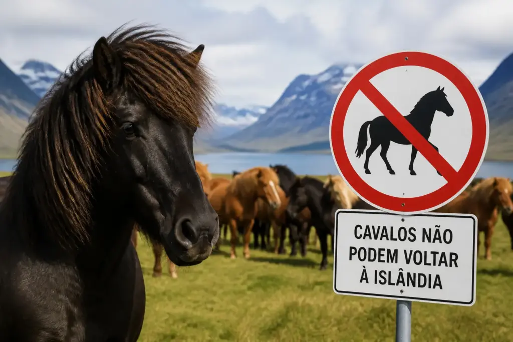 Islândia mantém há mais de 140 anos uma regra extrema: cavalo que sai da ilha nunca mais volta, para proteger raça isolada há mil anos de doenças que nunca chegaram ao país