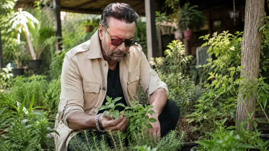 Astro de Bollywood trocou parte da rotina das câmeras por uma fazenda orgânica, cultiva árvores, ervas, frutas e vegetais e passa horas cuidando pessoalmente das plantas enquanto incentiva seguidores a plantar