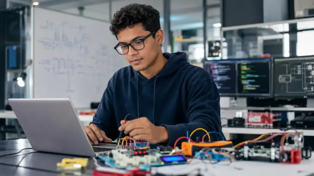 Henrique morava longe da faculdade, chegava às 7h, saía às 23h e dormia cerca de quatro horas por noite, conseguiu uma bolsa em Engenharia de Computação no Insper, tornando-se o primeiro universitário da família e inspirar a mãe a concluir Enfermagem