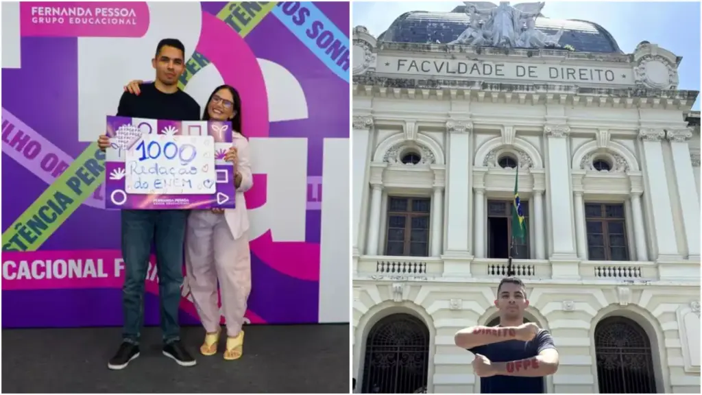 Aos 19 anos, estudante de Recife transforma nota 1.000 na redação do Enem em vaga no curso de Direito da UFPE após quatro participações no exame