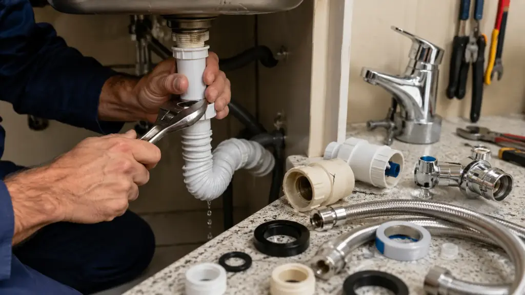 ‘Marido de aluguel’ revela que 70% dos reparos começam com o mesmo erro: morador aperta demais torneira, registro, sifão e descarga