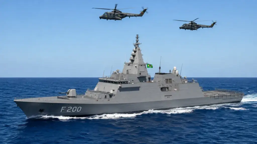 Marinha do Brasil coloca lado a lado a nova fragata Tamandaré, a veterana União, o submarino Humaitá e helicópteros AH-11B em grande exercício na Argentina Marinha do Brasil coloca lado a lado a nova fragata Tamandaré, a veterana União, o submarino Humaitá e helicópteros AH-11B em grande exercício na Argentina