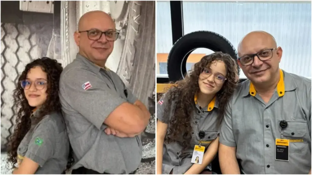 Aos 53 anos, ele voltou à faculdade para recomeçar na tecnologia; aos 20, a filha virou colega de Ciência da Computação e agora os dois dividem até o estágio na mesma empresa