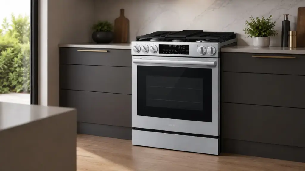 Samsung lança fogão com air fryer, forno de 170 litros, Wi-Fi, autolimpeza e controle pelo celular e preços a partir de R$ 8.999