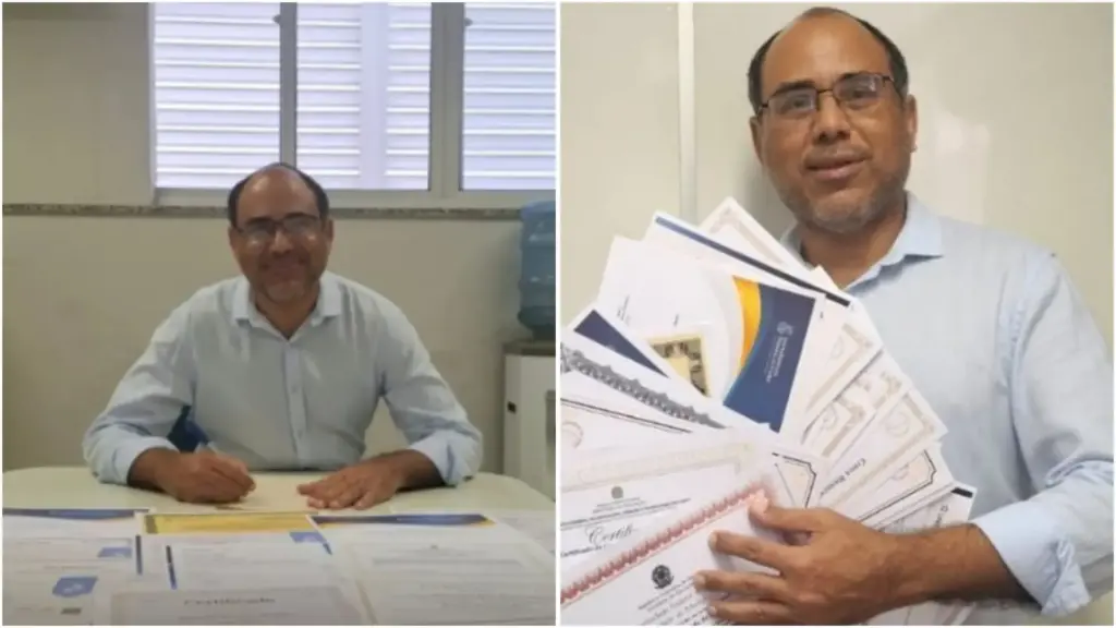 Depois de 30 anos de estudos, Solonildo Almeida entra para o RankBrasil ao acumular 17 diplomas de licenciatura, além de mestrado, doutorado e pós-doutorado Depois de 30 anos de estudos, Solonildo Almeida entra para o RankBrasil ao acumular 17 diplomas de licenciatura, além de mestrado, doutorado e pós-doutorado