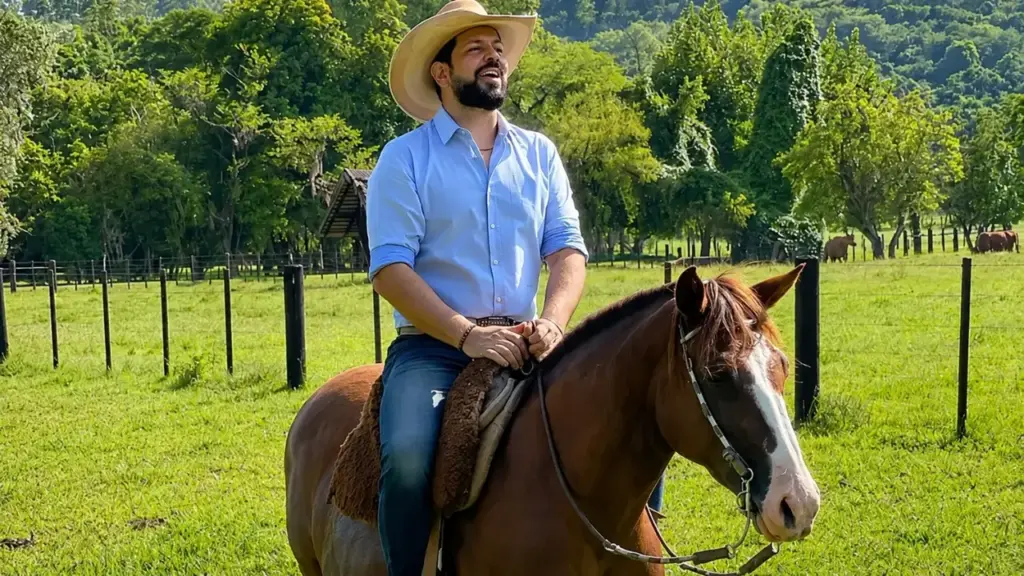 Sorocaba cresceu entre cavalos no rancho da família, estudou Agronomia e hoje mantém ligação com uma propriedade de 20 alqueires em Porto Feliz dedicada à reprodução e ao aprimoramento genético de animais Quarto de Milha Sorocaba cresceu entre cavalos no rancho da família, estudou Agronomia e hoje mantém ligação com uma propriedade de 20 alqueires em Porto Feliz dedicada à reprodução e ao aprimoramento genético de animais Quarto de Milha