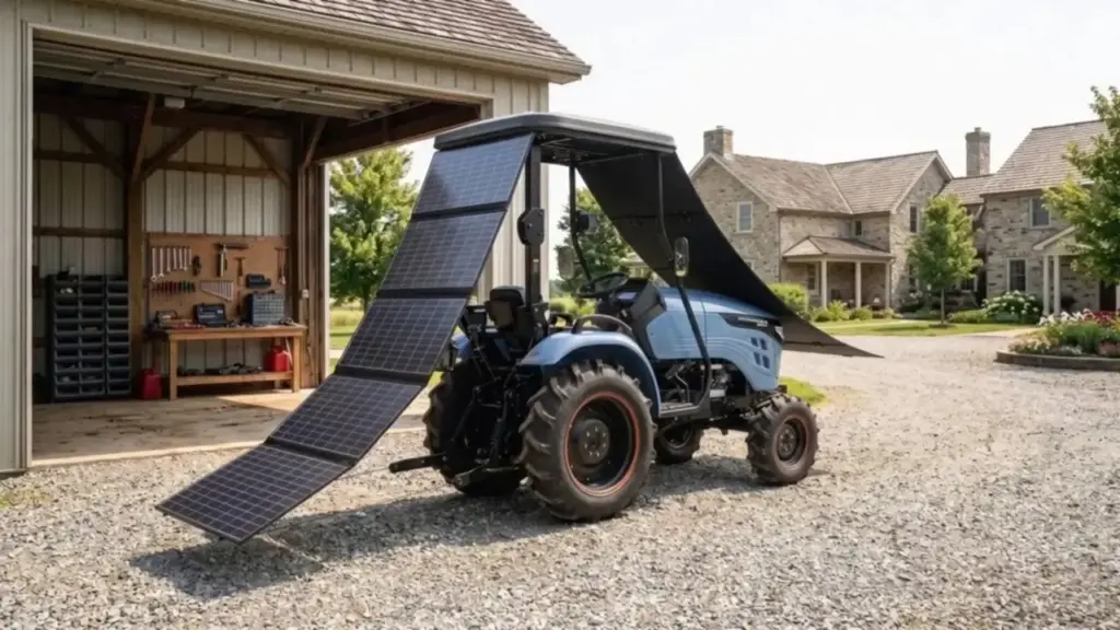 Fim do diesel? Novo trator elétrico carrega com energia solar e promete transformar a agricultura Fim do diesel? Novo trator elétrico carrega com energia solar e promete transformar a agricultura