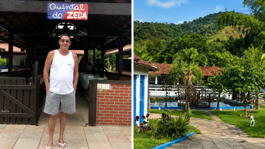 Aos 67 anos, o cantor Zeca Pagodinho mantém sítio com mais de 40 gatos, cavalos, porcos, coelhos e galinhas, recebe amigos para casamentos e usa propriedade para projetos sociais com música, odontologia, cursos e equoterapia em Xerém Aos 67 anos, o cantor Zeca Pagodinho mantém sítio com mais de 40 gatos, cavalos, porcos, coelhos e galinhas, recebe amigos para casamentos e usa propriedade para projetos sociais com música, odontologia, cursos e equoterapia em Xerém