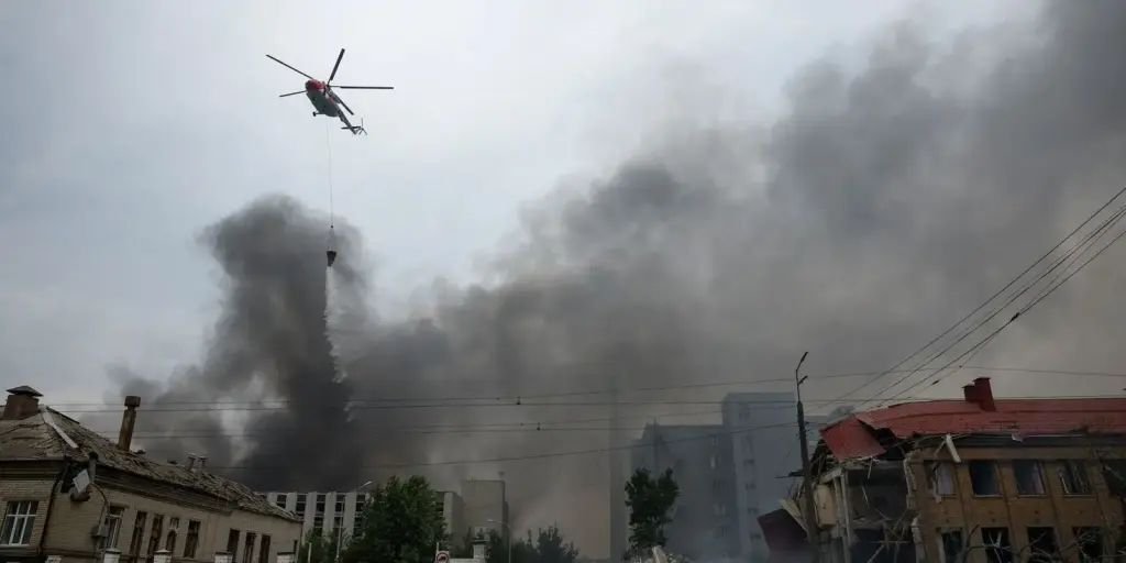 Rússia ataca Kiev após breve pausa para visita de enviados dos EUA