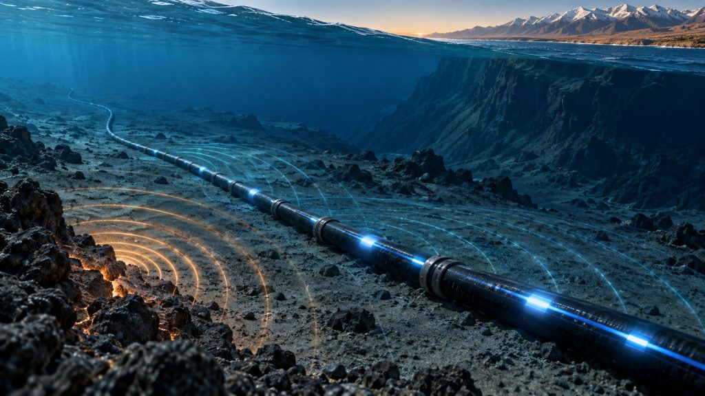 Cabos submarinos de internet viram “ouvidos” para terremotos no Chile e passam a registrar tremores por alterações quase invisíveis na fibra óptica Cabos submarinos de internet viram “ouvidos” para terremotos no Chile e passam a registrar tremores por alterações quase invisíveis na fibra óptica