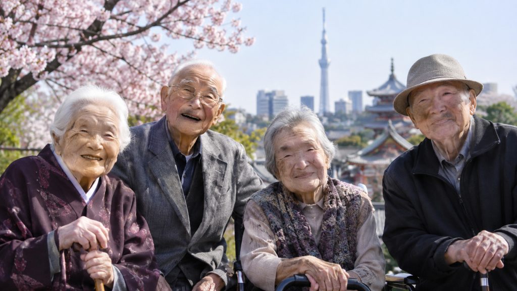 Japão acaba de quebrar um recorde histórico e ultrapassa pela primeira vez 100 mil pessoas com 100 anos de idade ou mais, chegando a 107.677 centenários
