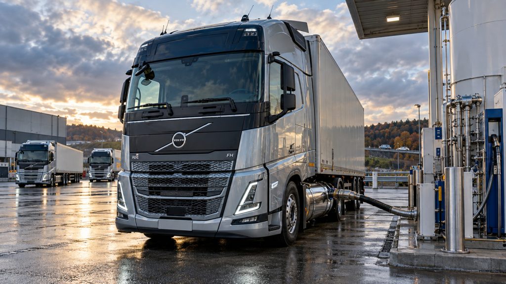 Após operar 50 caminhões a gás, transportadora alemã encomenda mais 500 Volvo para usar biometano feito de resíduos orgânicos a partir de 2027