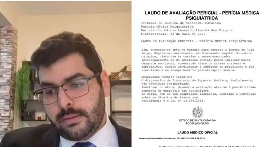 Advogado autista de 30 anos é aprovado em seleção para juiz leigo do TJSC, recebe três avaliações psiquiátricas apontando capacidade para exercer a função, mas Junta Médica o considera inapto; Justiça reserva a vaga e caso chega ao STF