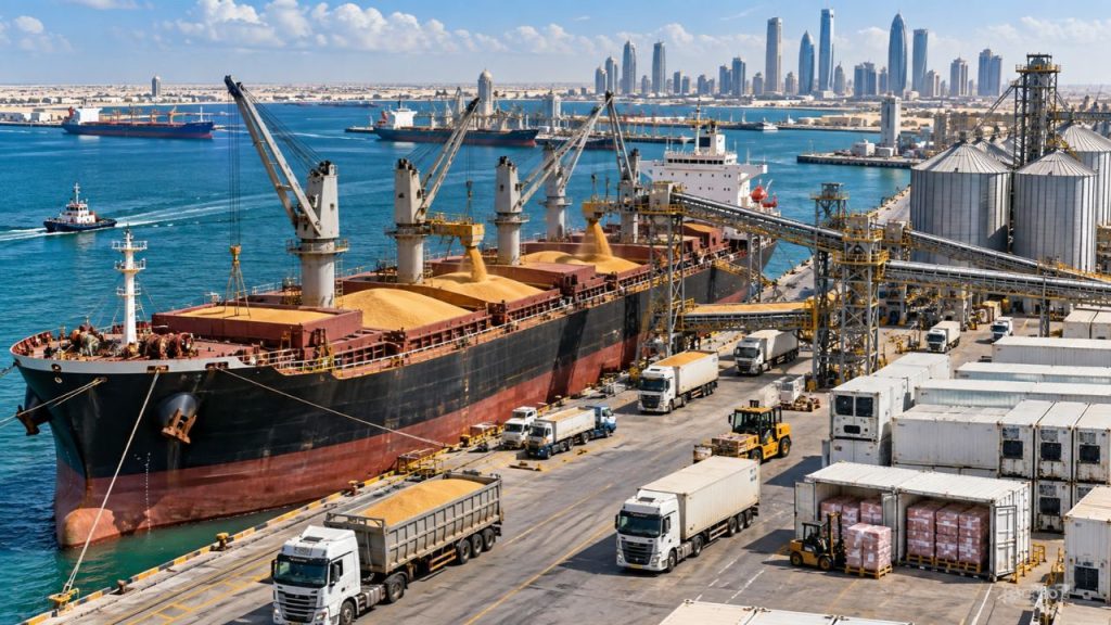 Agro brasileiro amplia exportações aos países árabes para US$ 9,89 bilhões em 2026, cresce 6,8% e usa rotas alternativas para contornar restrições no Estreito de Ormuz